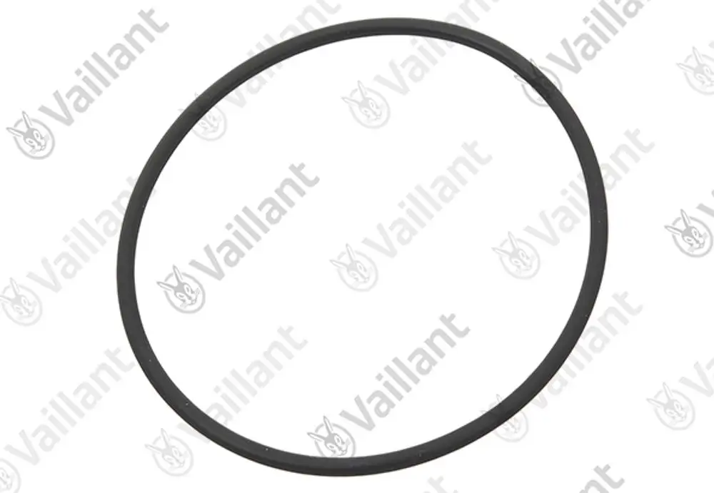 Vaillant O-Ring in schwarzer Gummioptik, rund und flexibel, geeignet für Brennerflansch. Ideal für Dichtungsanwendungen.